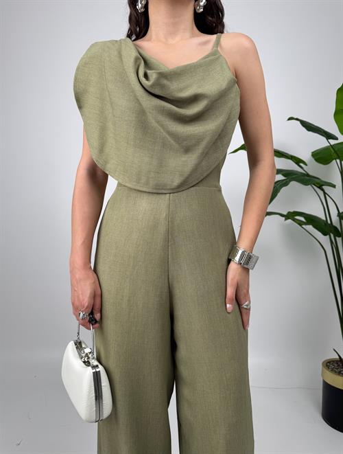 Wholesale Cowl-Neck Jumpsuit