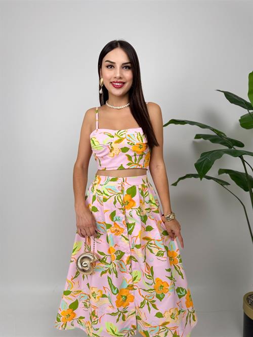 Wholesale Floral Skirt Set