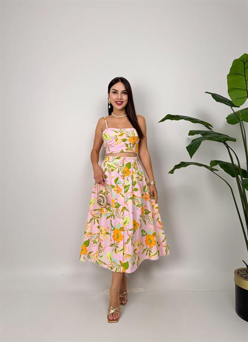 Wholesale Floral Skirt Set