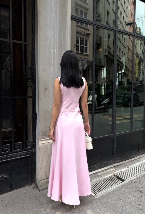 Wholesale Button-Front Maxi Dress