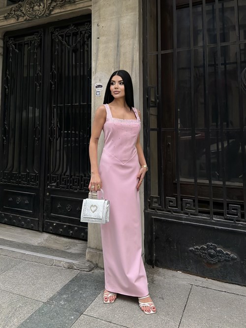 Wholesale Rhinestone-Embellished Maxi Dress