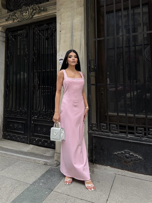 Wholesale Rhinestone-Embellished Maxi Dress