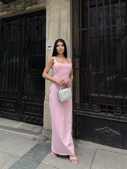 Wholesale Rhinestone-Embellished Maxi Dress