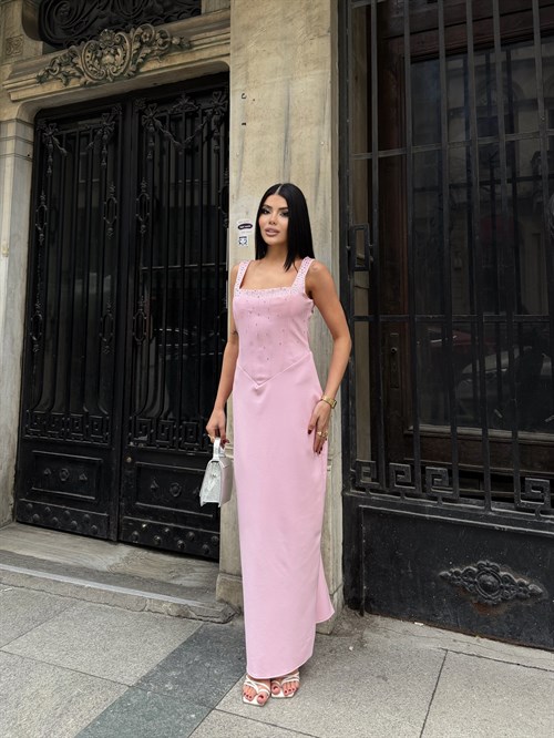 Wholesale Rhinestone-Embellished Maxi Dress