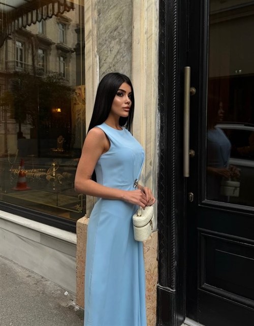 Wholesale Maxi Dress with Flower Brooch