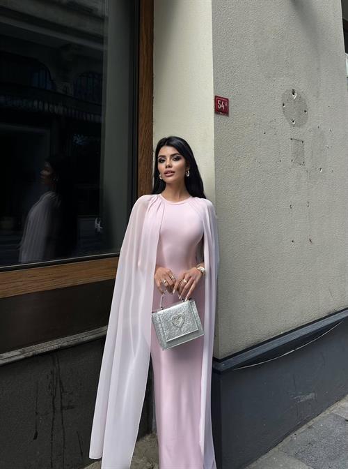 Wholesale Maxi Dress with Tulle Sleeves