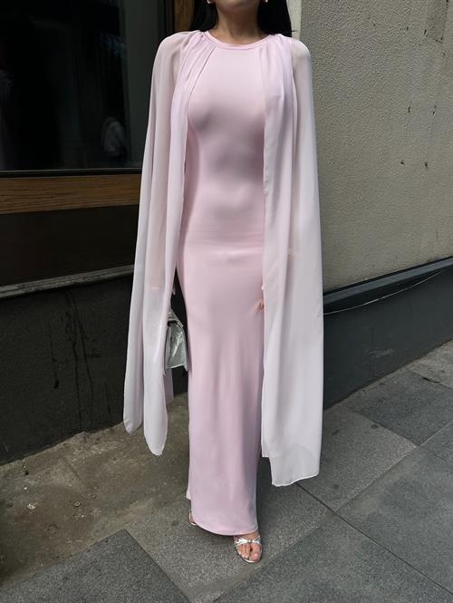 Wholesale Maxi Dress with Tulle Sleeves