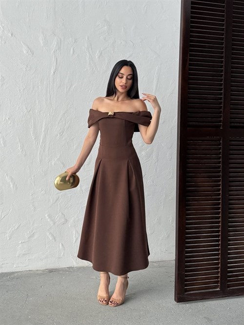 Wholesale Off-Shoulder Maxi Dress