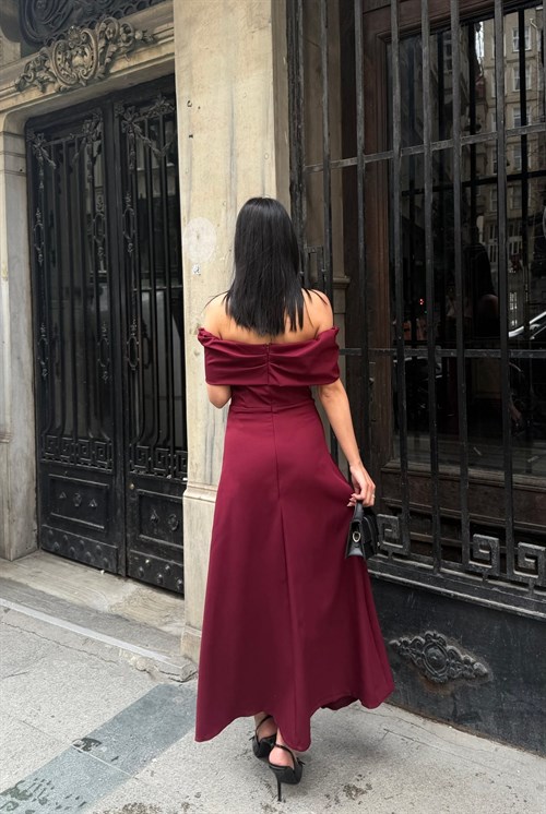 Wholesale Off-Shoulder Maxi Dress