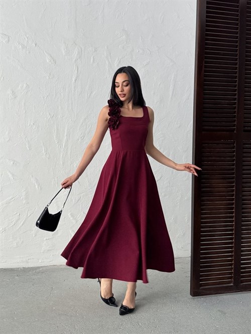 Wholesale Maxi Dress with Rosette Draping
