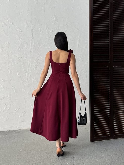 Wholesale Maxi Dress with Rosette Draping