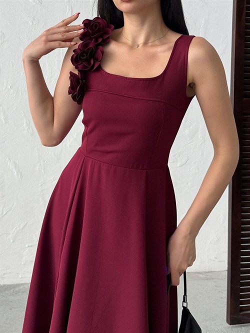Wholesale Maxi Dress with Rosette Draping
