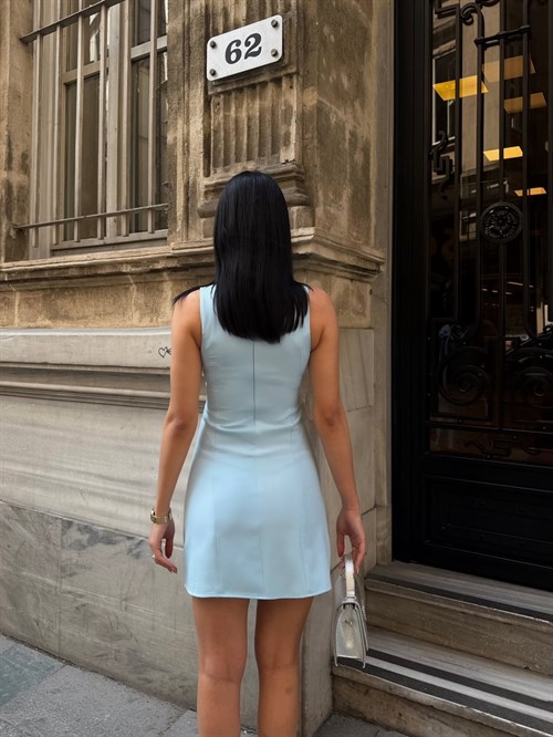 Wholesale Sleeveless Mini Dress with Front Bow