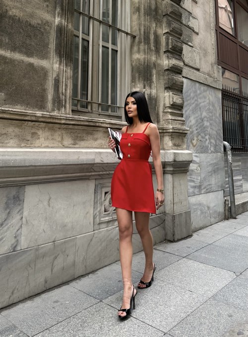 Wholesale Strappy Mini Dress with Tie-Back