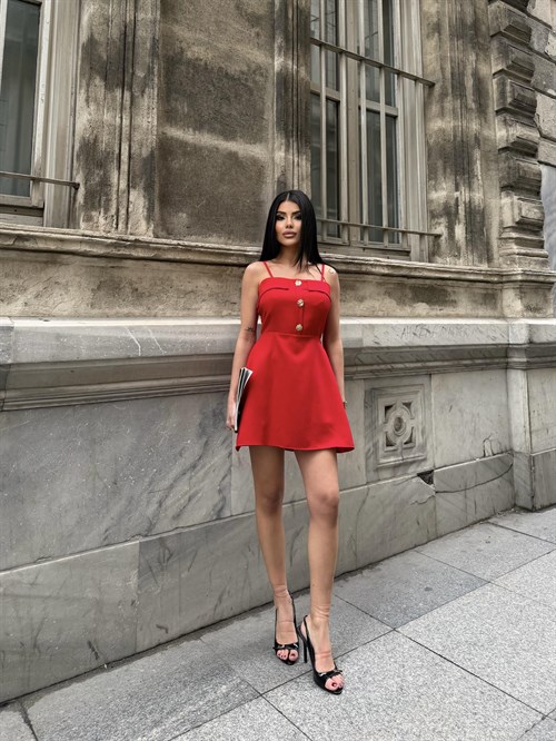 Wholesale Strappy Mini Dress with Tie-Back