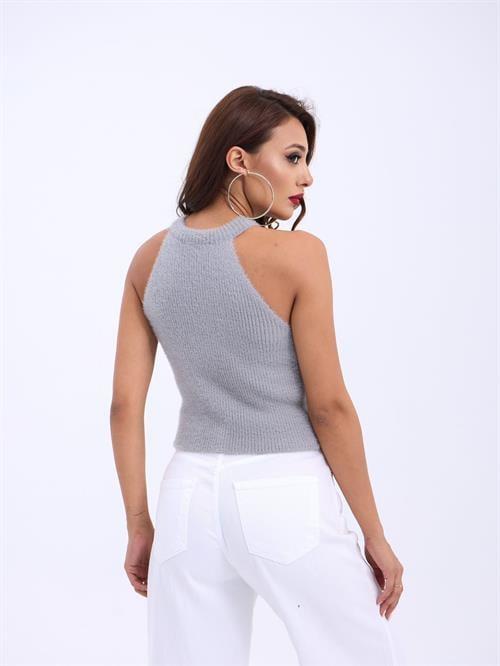 Wholesale Gray Knit Tank Top
