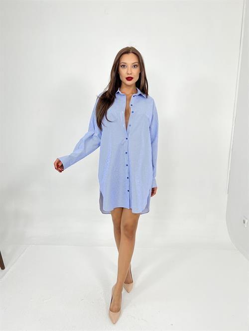 Wholesale Shirt-Blue and White Striped