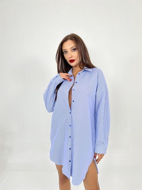 Wholesale Shirt-Blue and White Striped