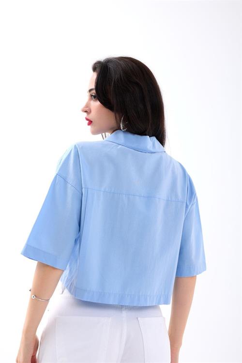 Wholesale Womens Shirt-Blue