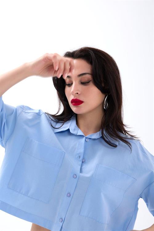 Wholesale Womens Shirt-Blue