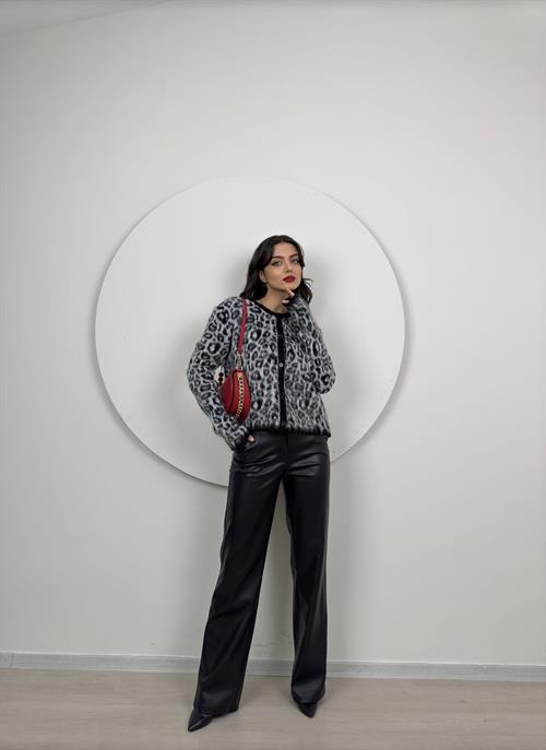 Wholesale Leopard Print Cardigan