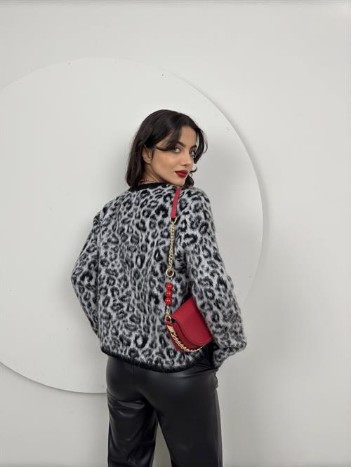 Wholesale Leopard Print Cardigan