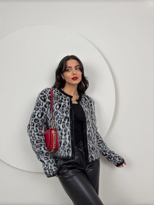 Wholesale Leopard Print Cardigan
