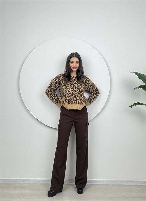 Wholesale Leopard Print Sweater