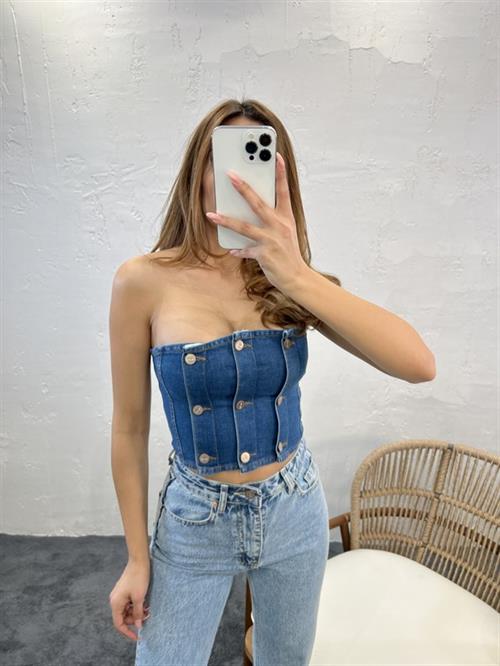 Wholesale Womens Bustier-Blue