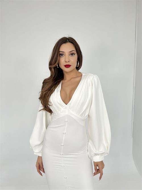 Wholesale Women Dress-Ecru