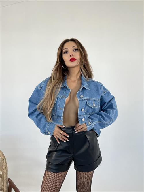 Wholesale Womens Denim Jacket-Blue