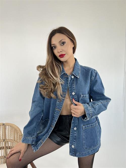 Wholesale Womens Denim Jacket-Blue