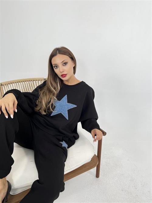 Wholesale Womens Tracksuit Set-Black