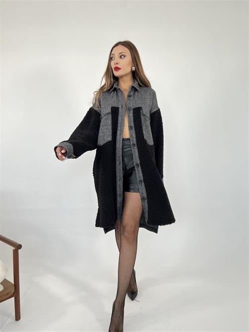 Wholesale Womens Long Shirt-Black