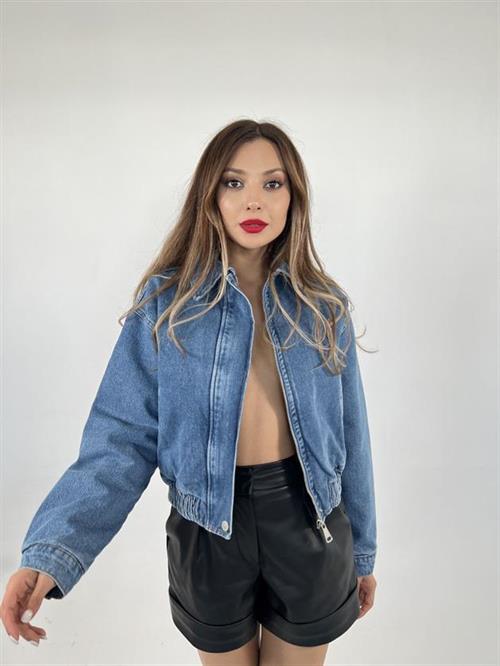 Wholesale Womens Denim Jacket-Blue