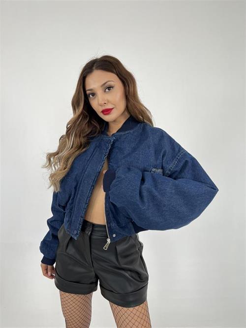 Wholesale Womens Denim Jacket-Blue