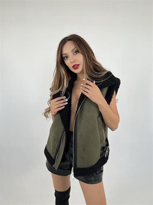 Wholesale Womens Vest-Khaki