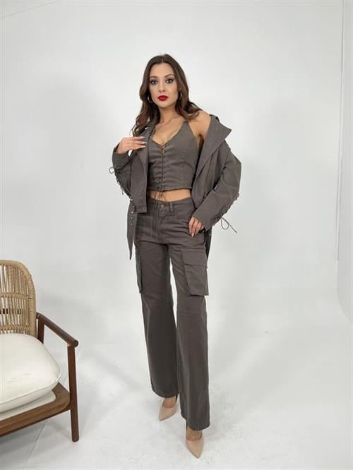Wholesale Womens Suit-Khaki