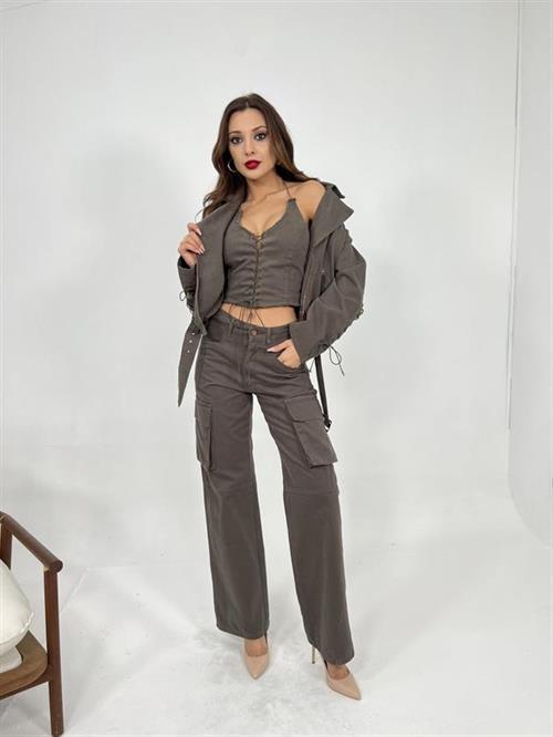 Wholesale Womens Suit-Khaki