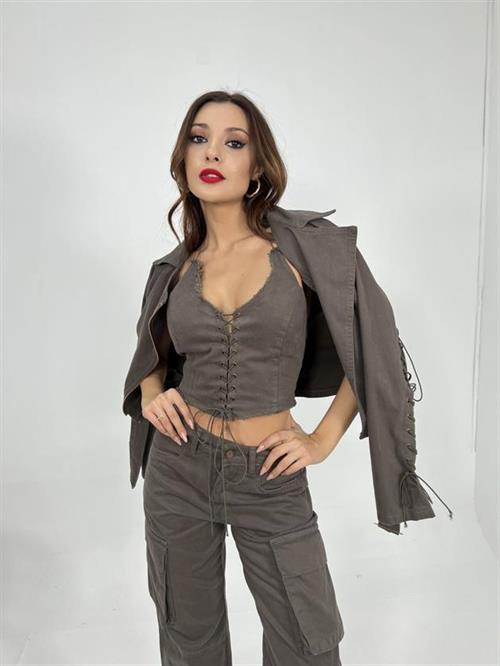 Wholesale Womens Suit-Khaki
