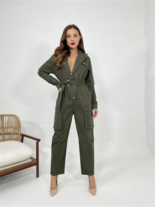 Wholesale Women Jumpsuit-Khaki