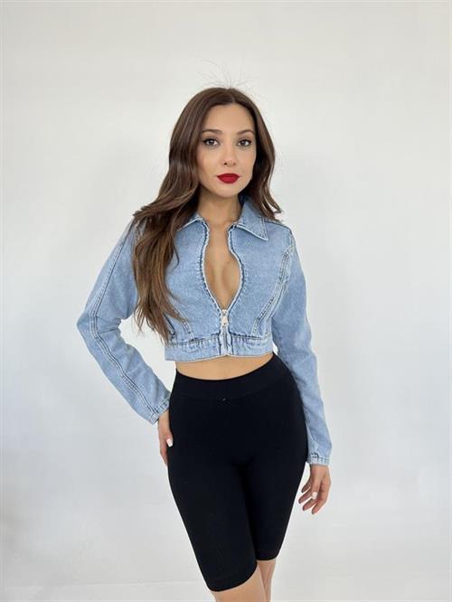 Wholesale Womens Denim Jacket-Blue