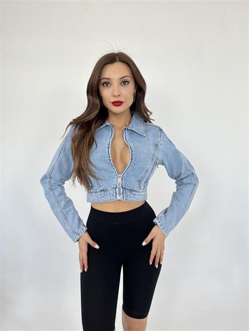 Wholesale Womens Denim Jacket-Blue