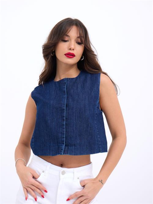 Wholesale WomenS Cotton Vest-Blue