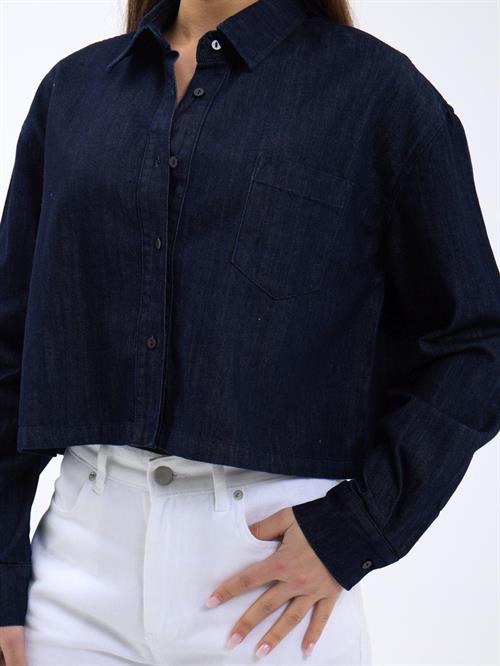 Wholesale Womens Navy Denim Shirts
