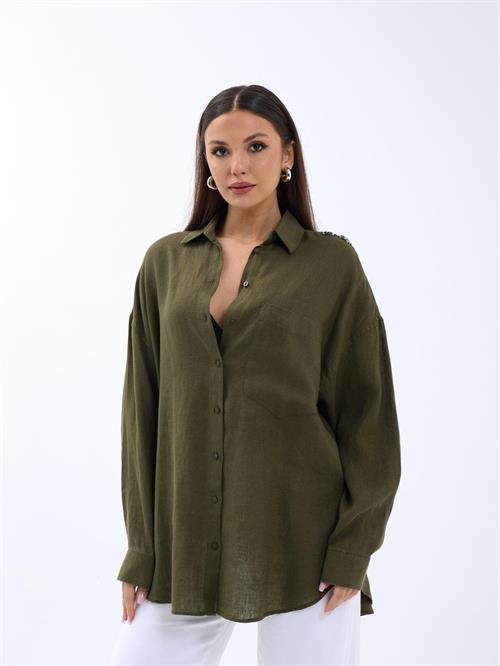 Wholesale Women Khaki Shirt
