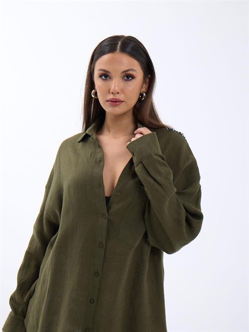 Wholesale Women Khaki Shirt