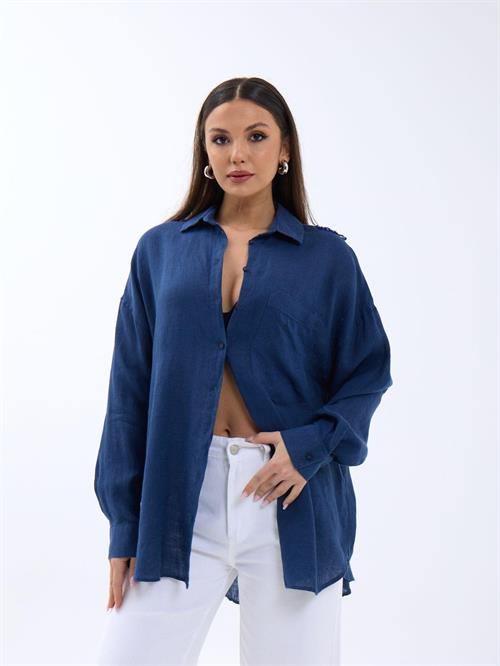 Wholesale Women Navy Blue Shirts