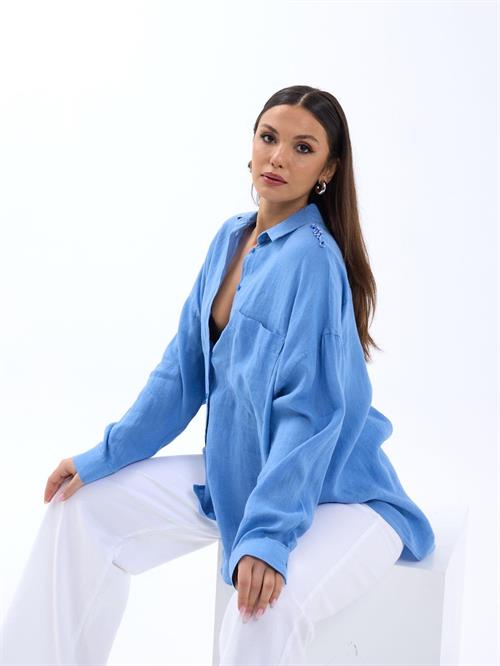Wholesale Women Blue Shirts