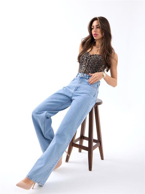 Toptan Kadın Kot Pantolon-Açık Mavi